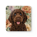 In the Garden - Moss Green Cork Coasters (4-Pack)