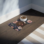 In the Garden - Navy Pet Feeding Mat