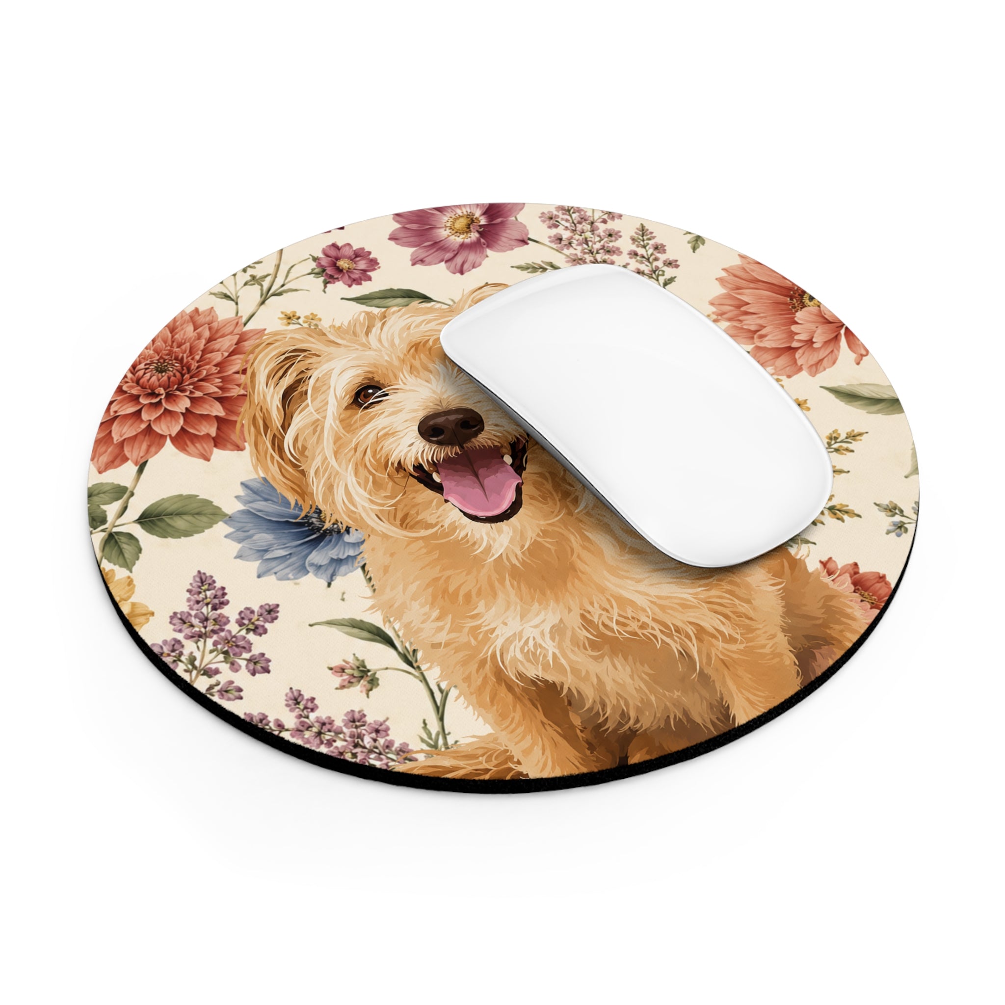 In The Garden - Cream Mouse Pad