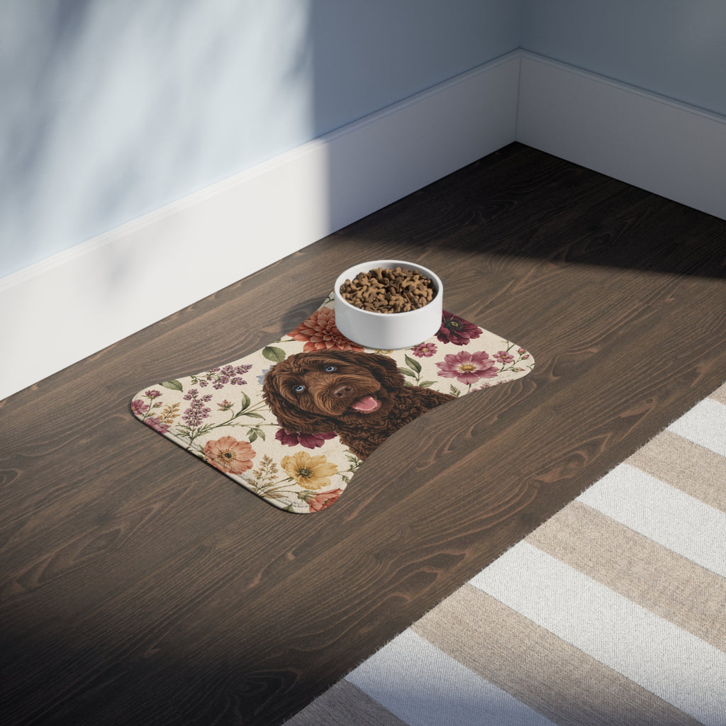 In the Garden - Cream Pet Feeding Mat