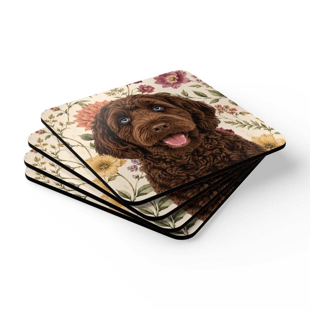 In the Garden - Cream Cork Coasters (4-Pack)