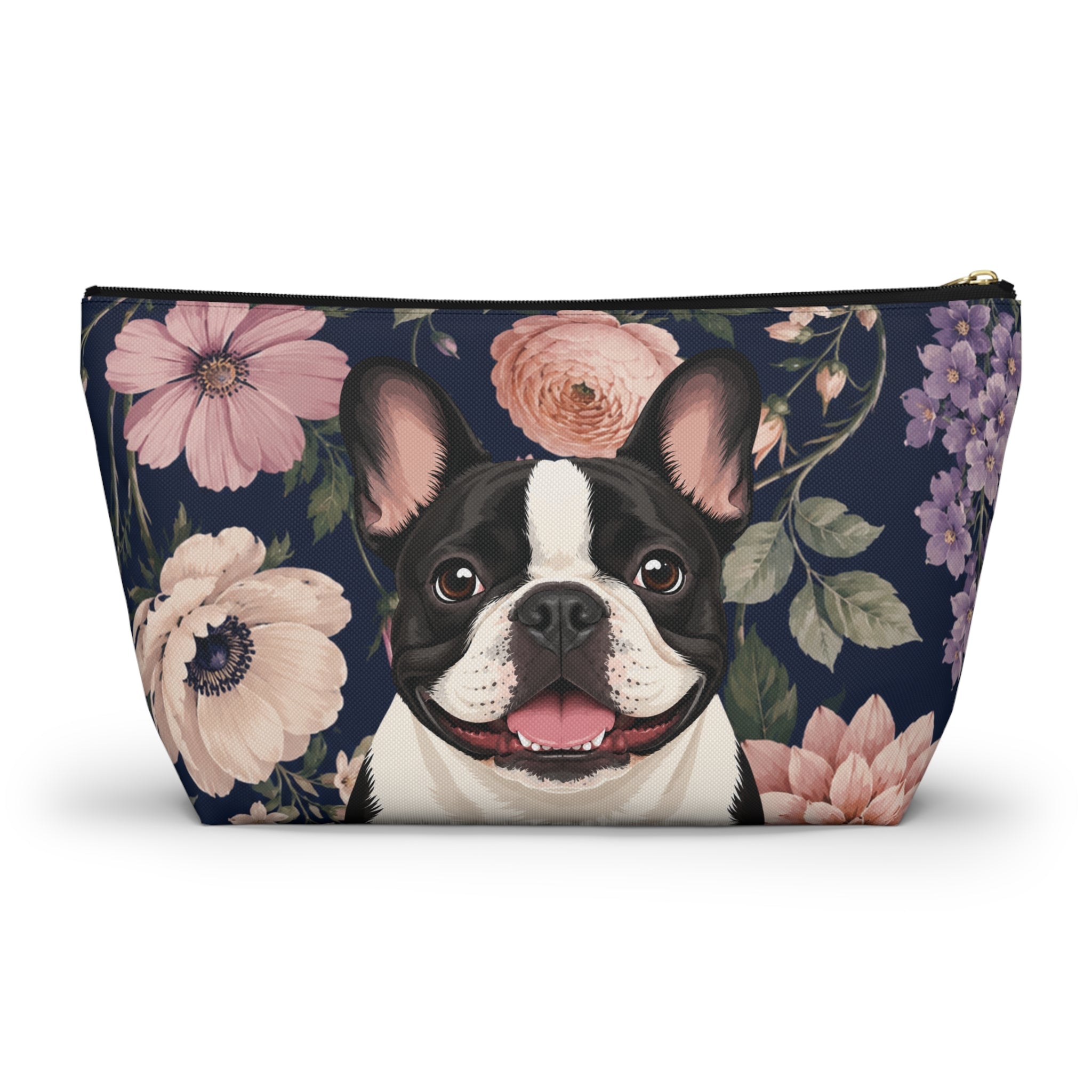 In the Garden - Navy Zip Pouch