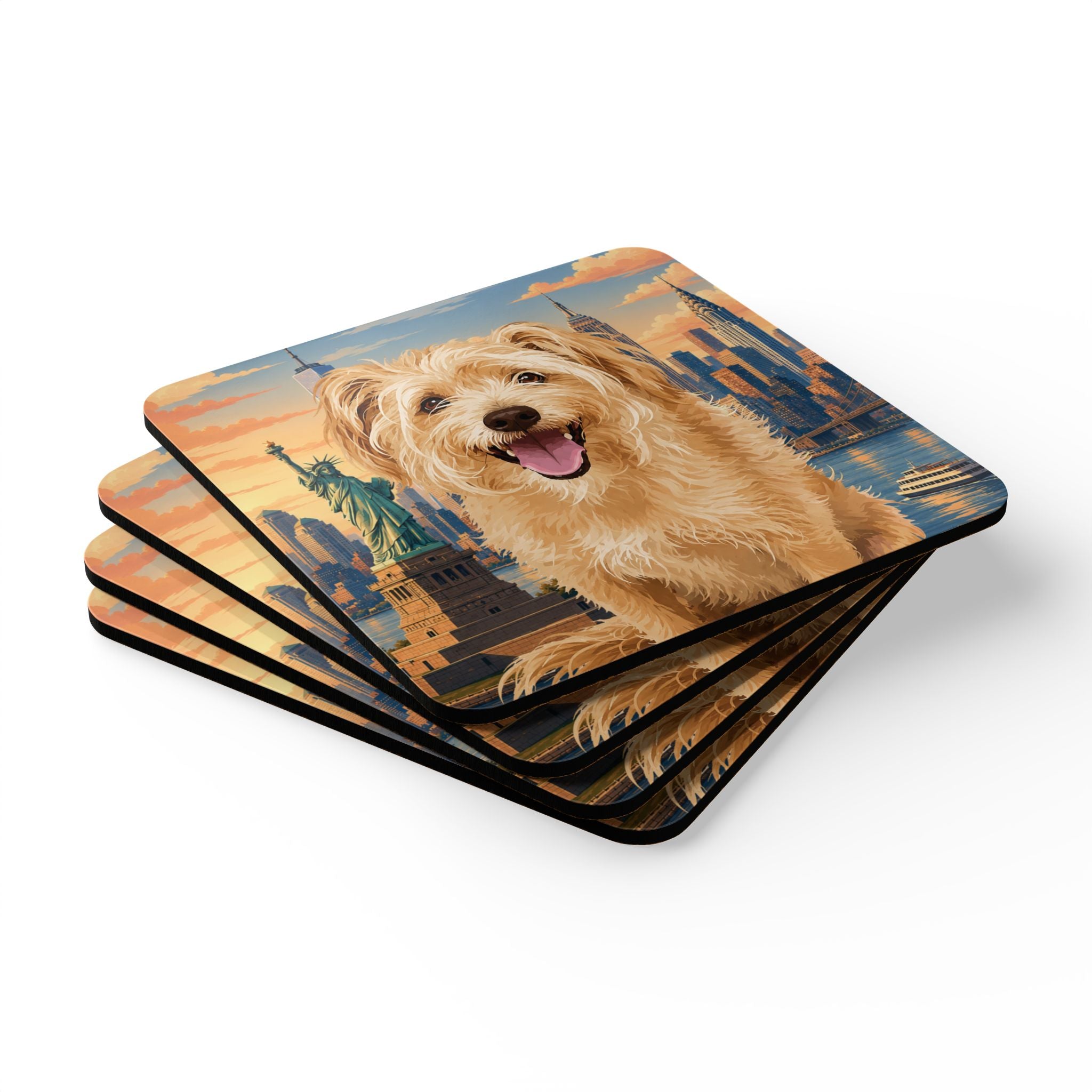 In the City -New York Cork Coasters (4-Pack)