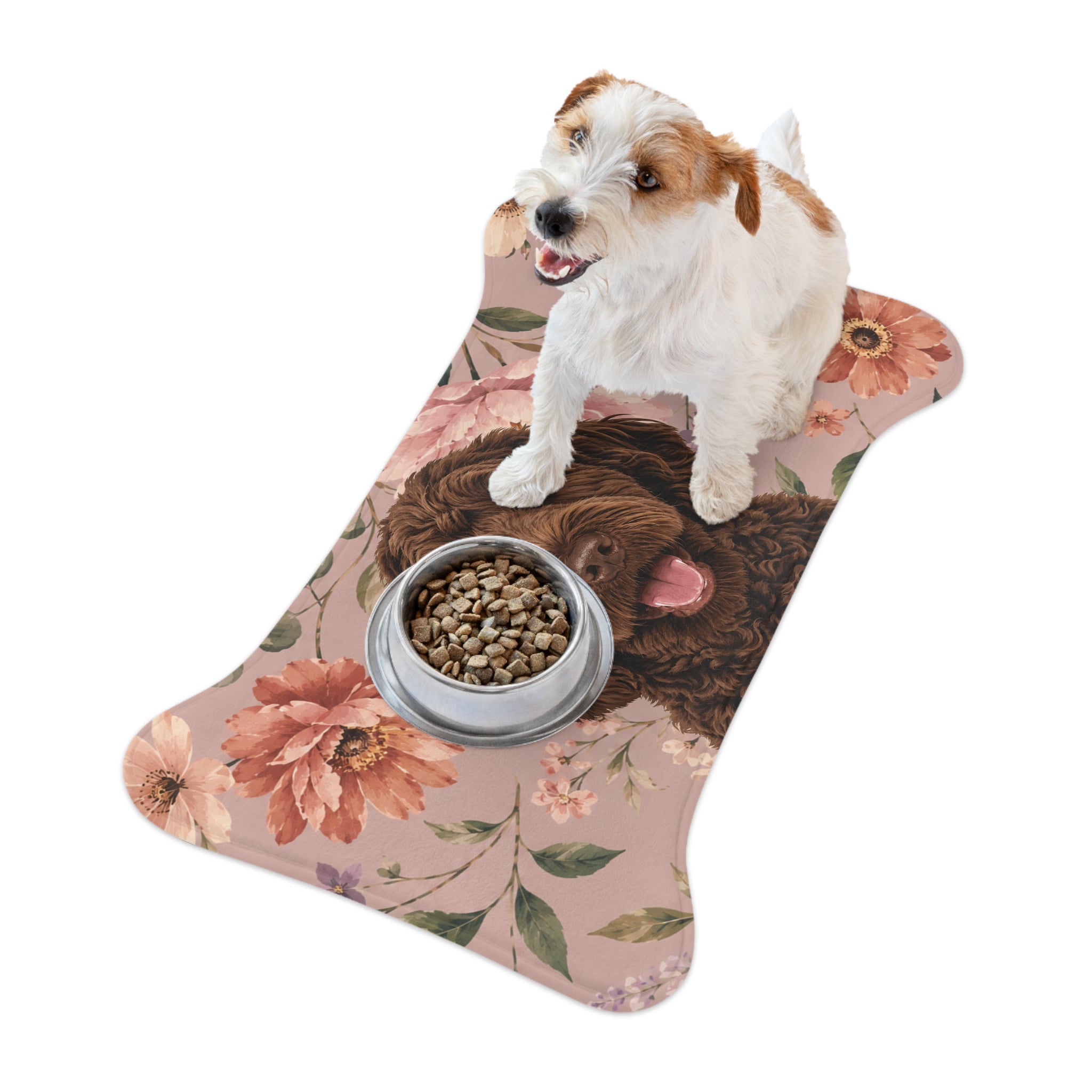 In the Garden - Blush Pink Pet Feeding Mat