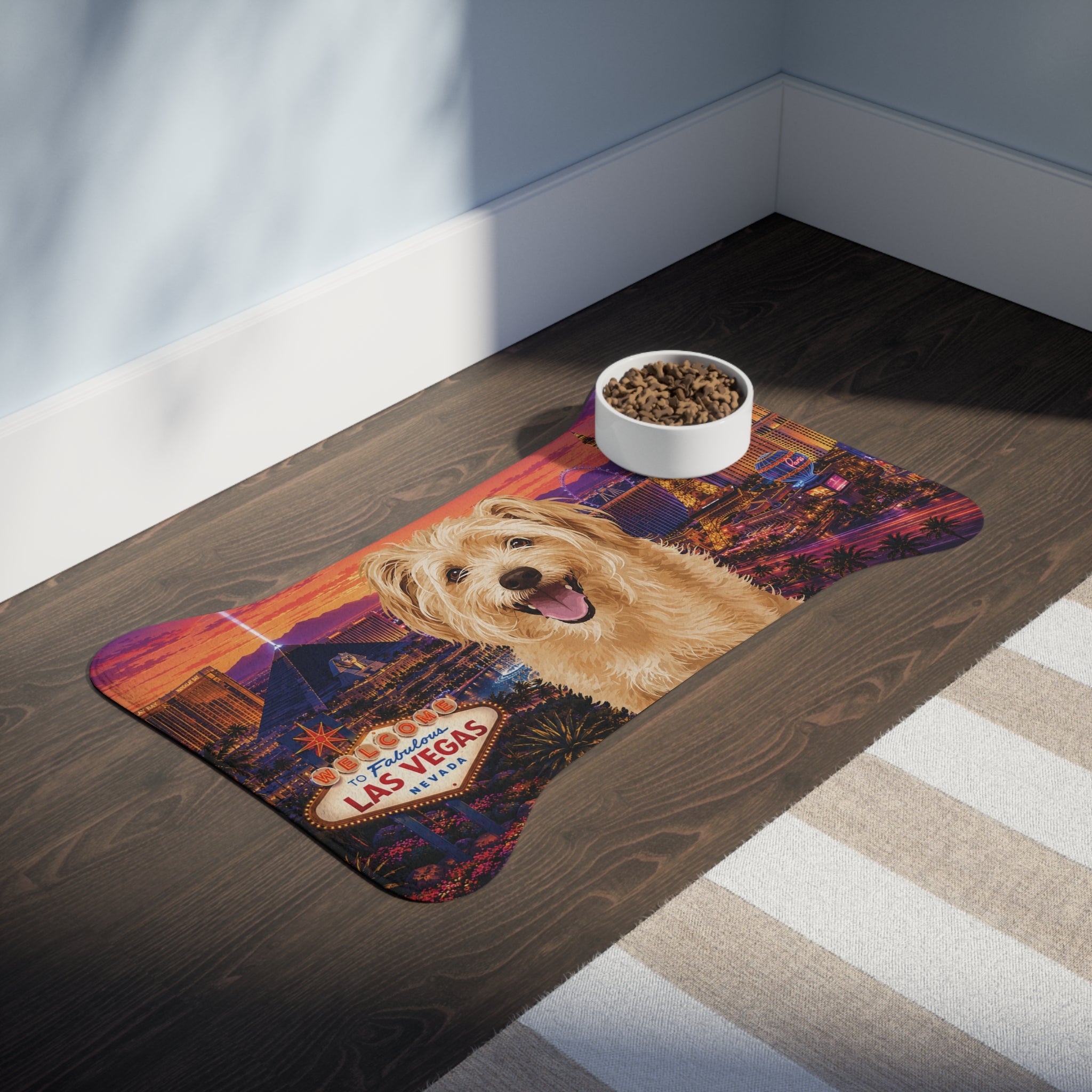 In the City - Las Vegas Pet Feeding Mat