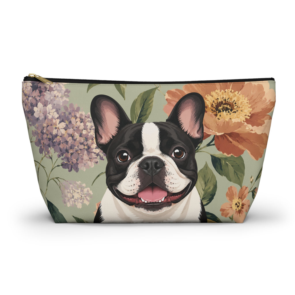 In the Garden  - Moss Green Zip Pouch