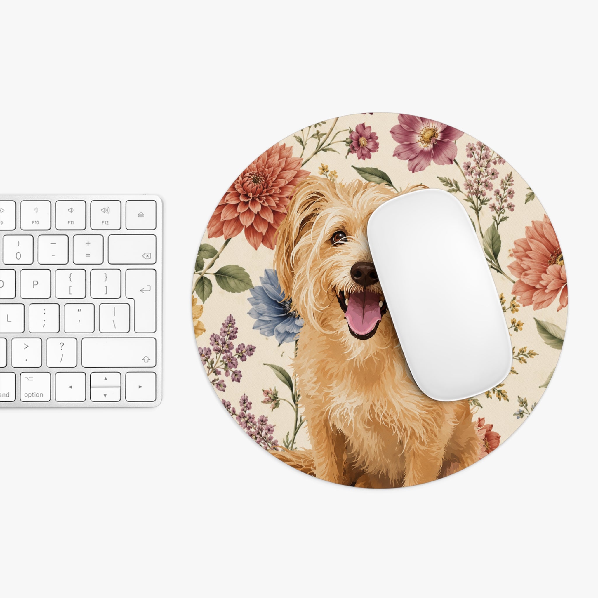 In The Garden - Cream Mouse Pad