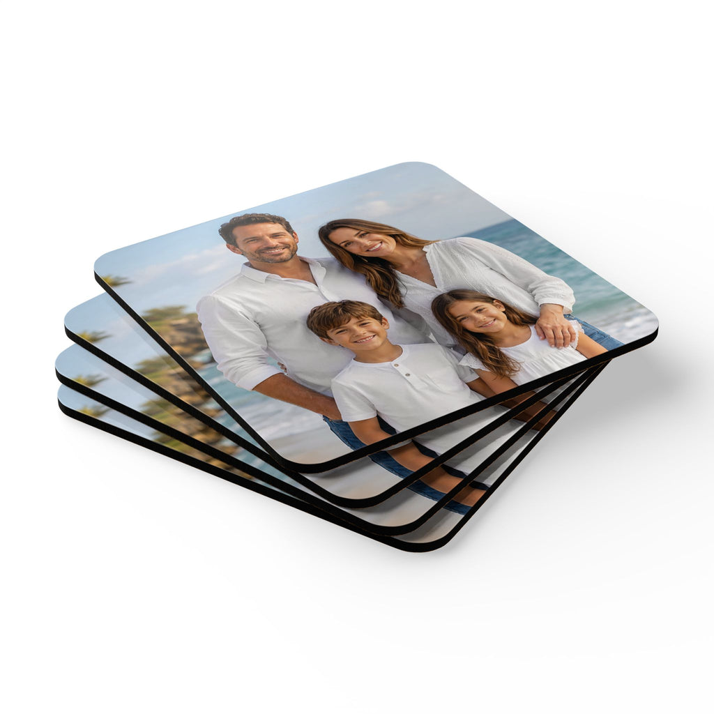 Personalized Portrait - Cork Coasters (4-Pack)