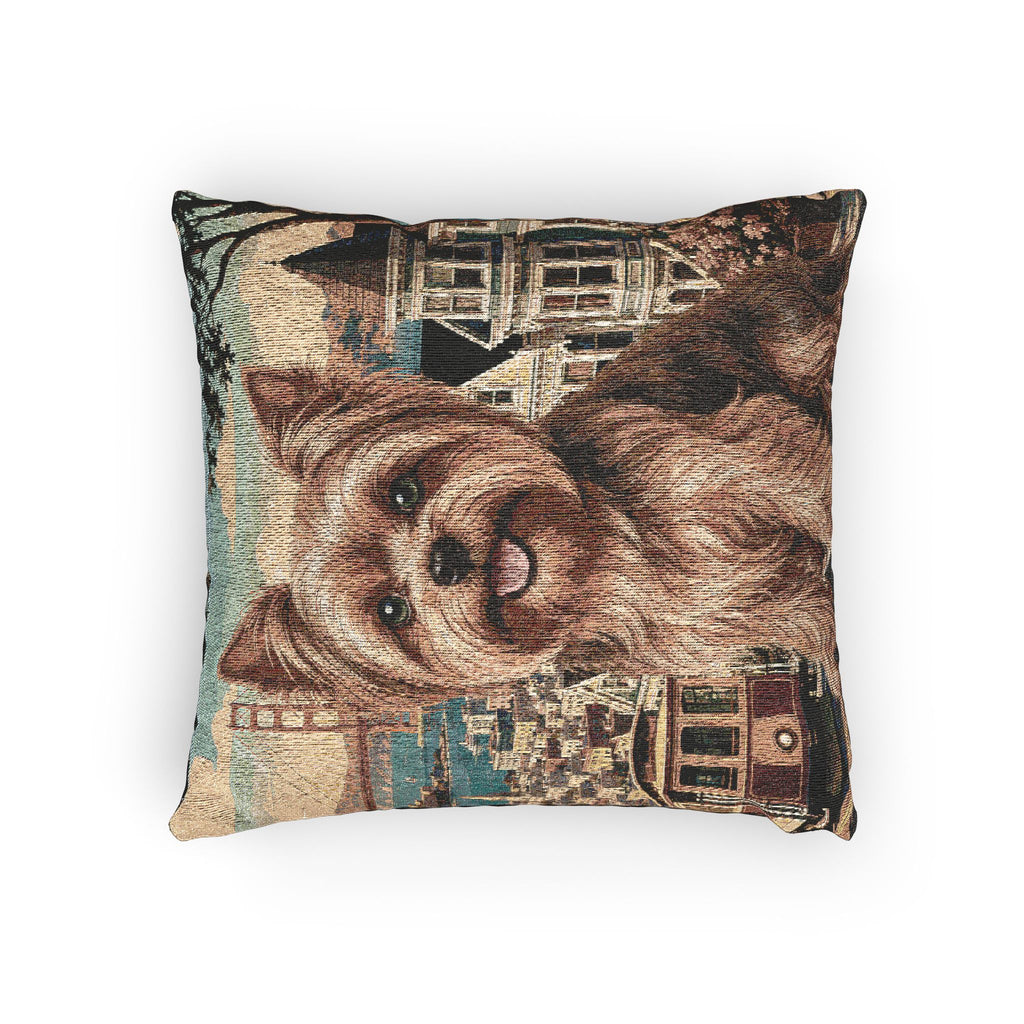 In the City: San Francisco Woven Pillow