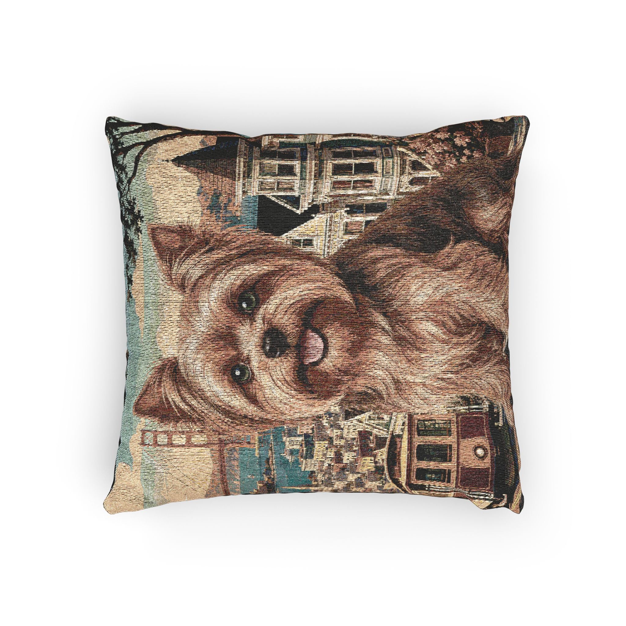 In the City: San Francisco Woven Pillow