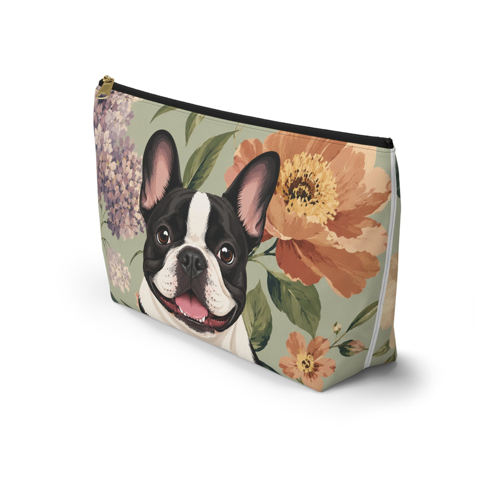In the Garden  - Moss Green Zip Pouch