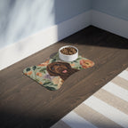 In the Garden - Moss Green Pet Feeding Mat