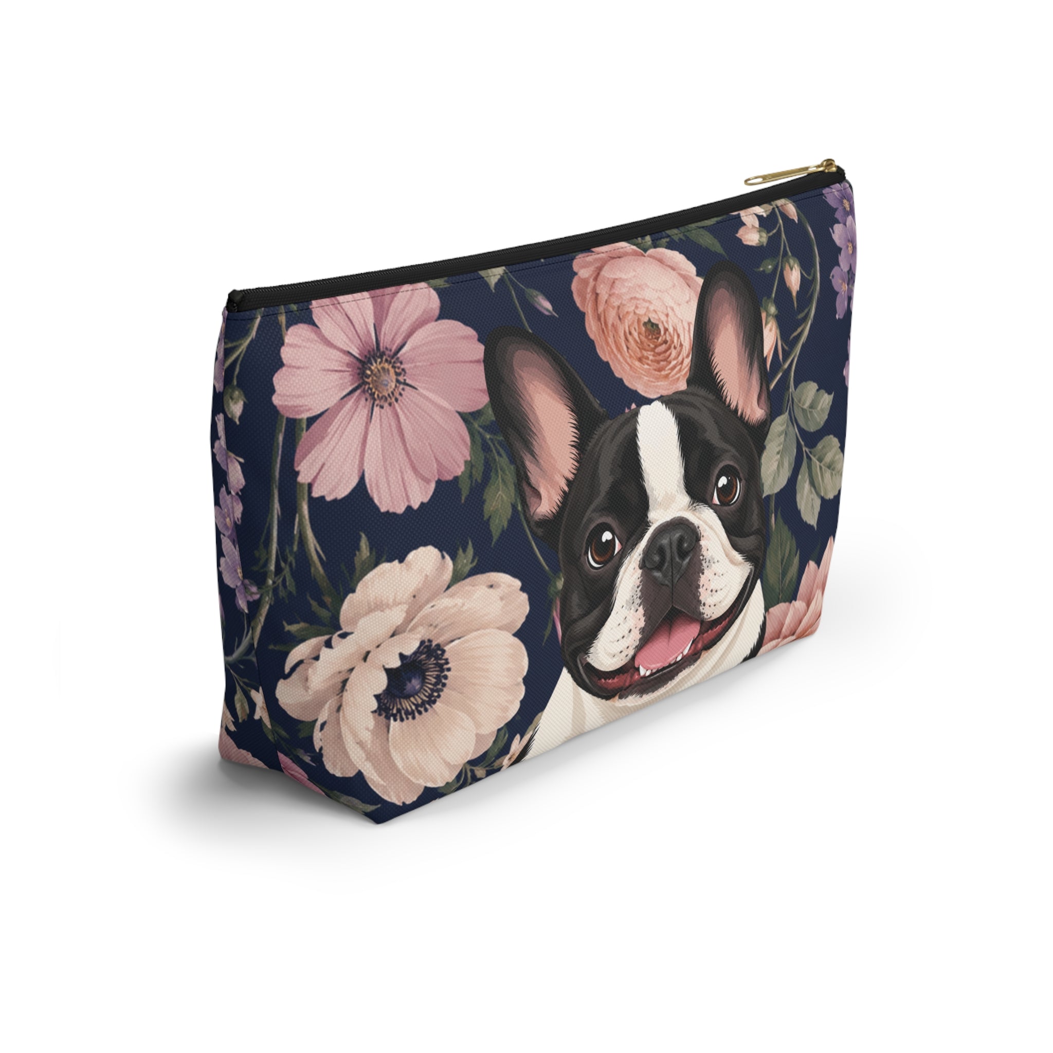 In the Garden - Navy Zip Pouch