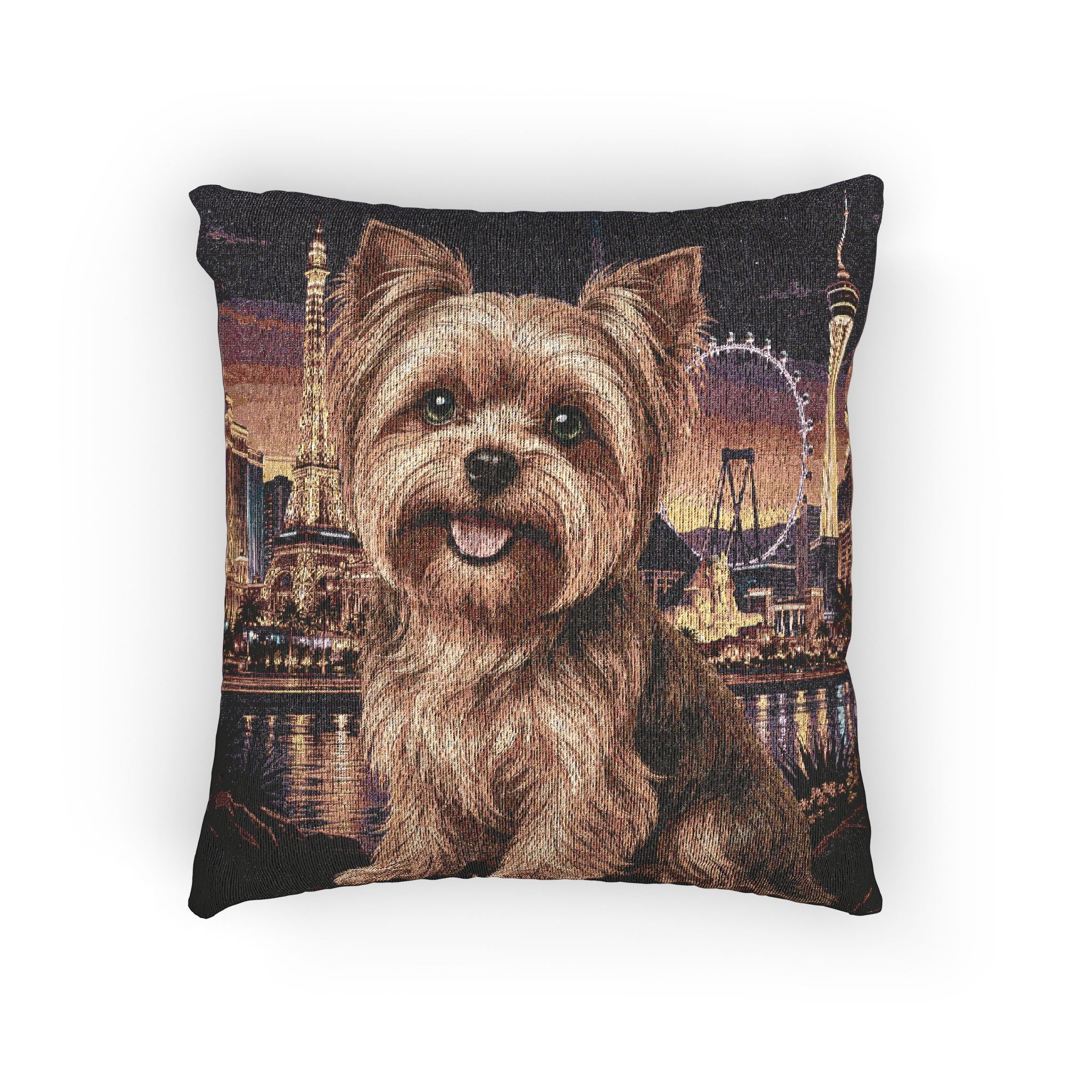 In the City: Las Vegas Woven Pillow
