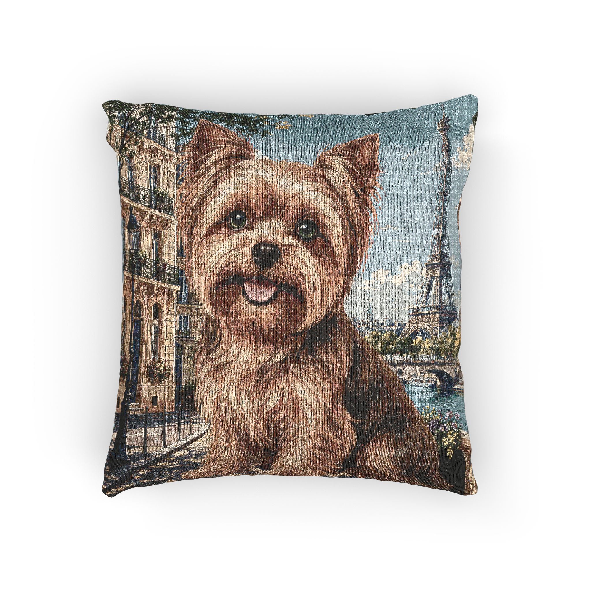 In the City: Paris Woven Pillow
