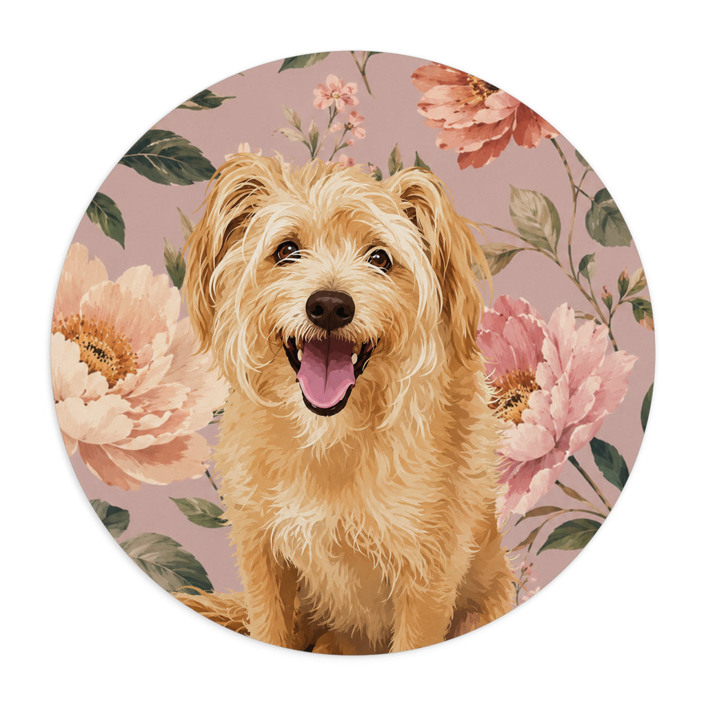 In The Garden - Blush Pink Mouse Pad
