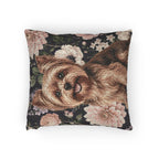 In the Garden : Navy Woven Pillow