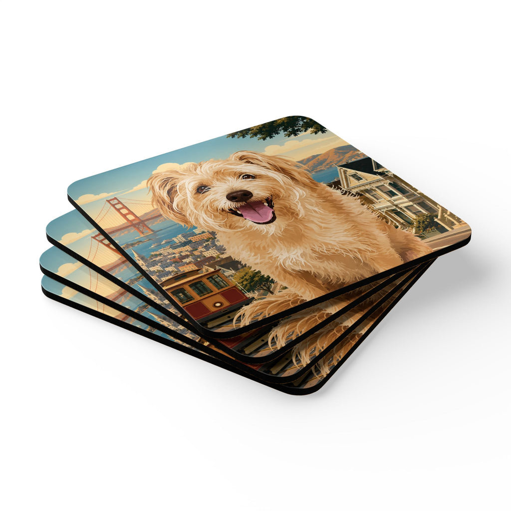 In the City - San Francisco Cork Coasters (4-Pack)