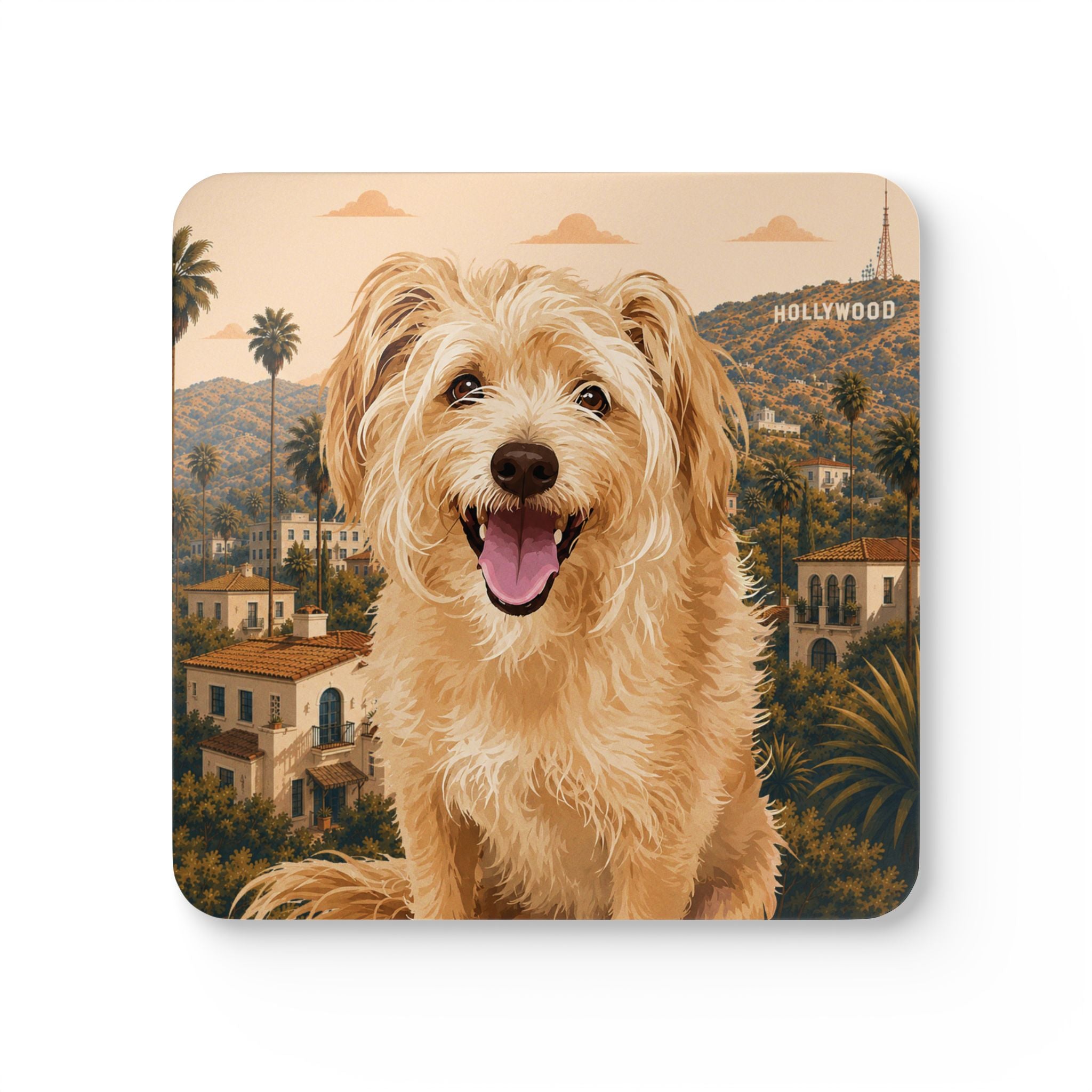 In the City - Hollywood Cork Coasters (4-Pack)