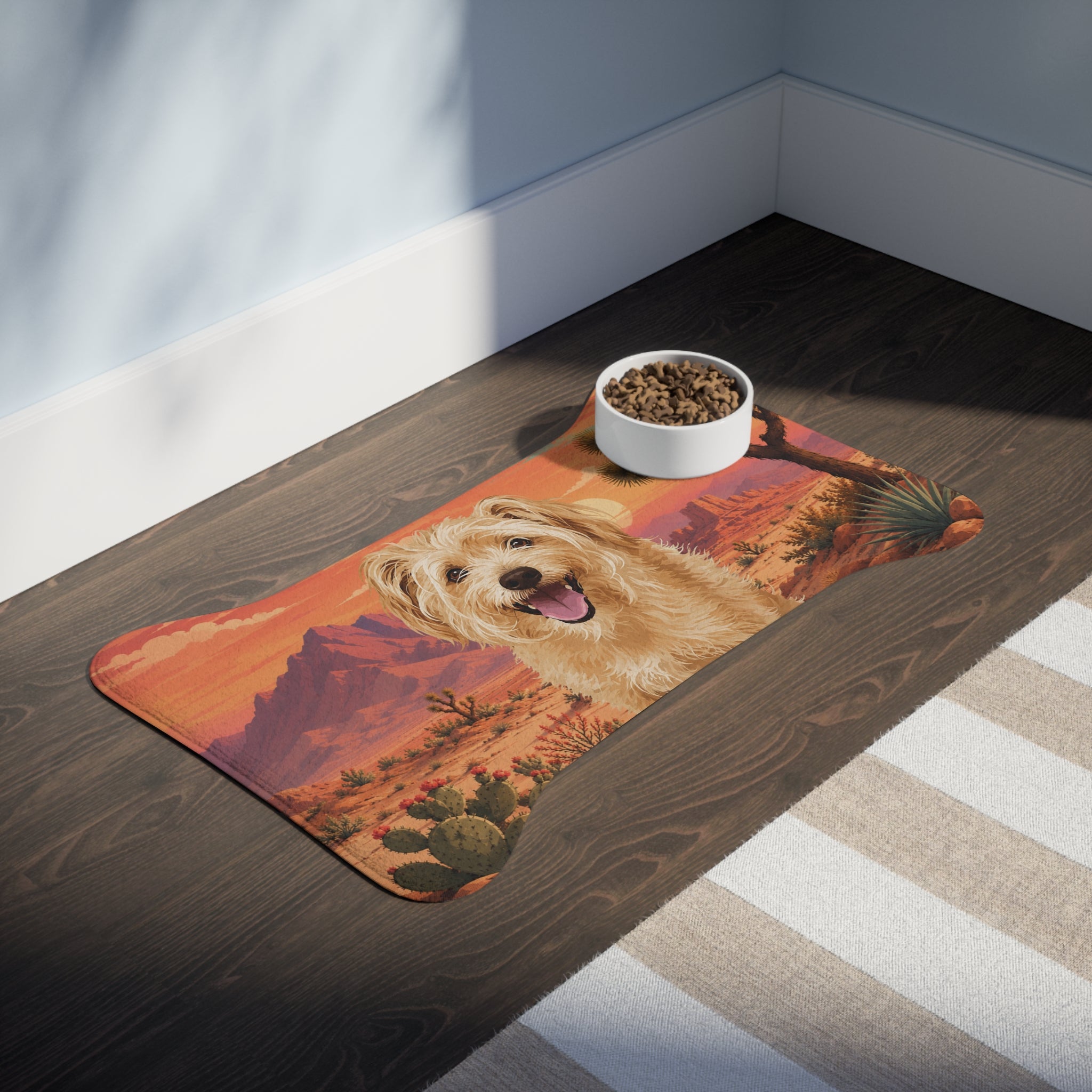 In the City - High Desert Pet Feeding Mat