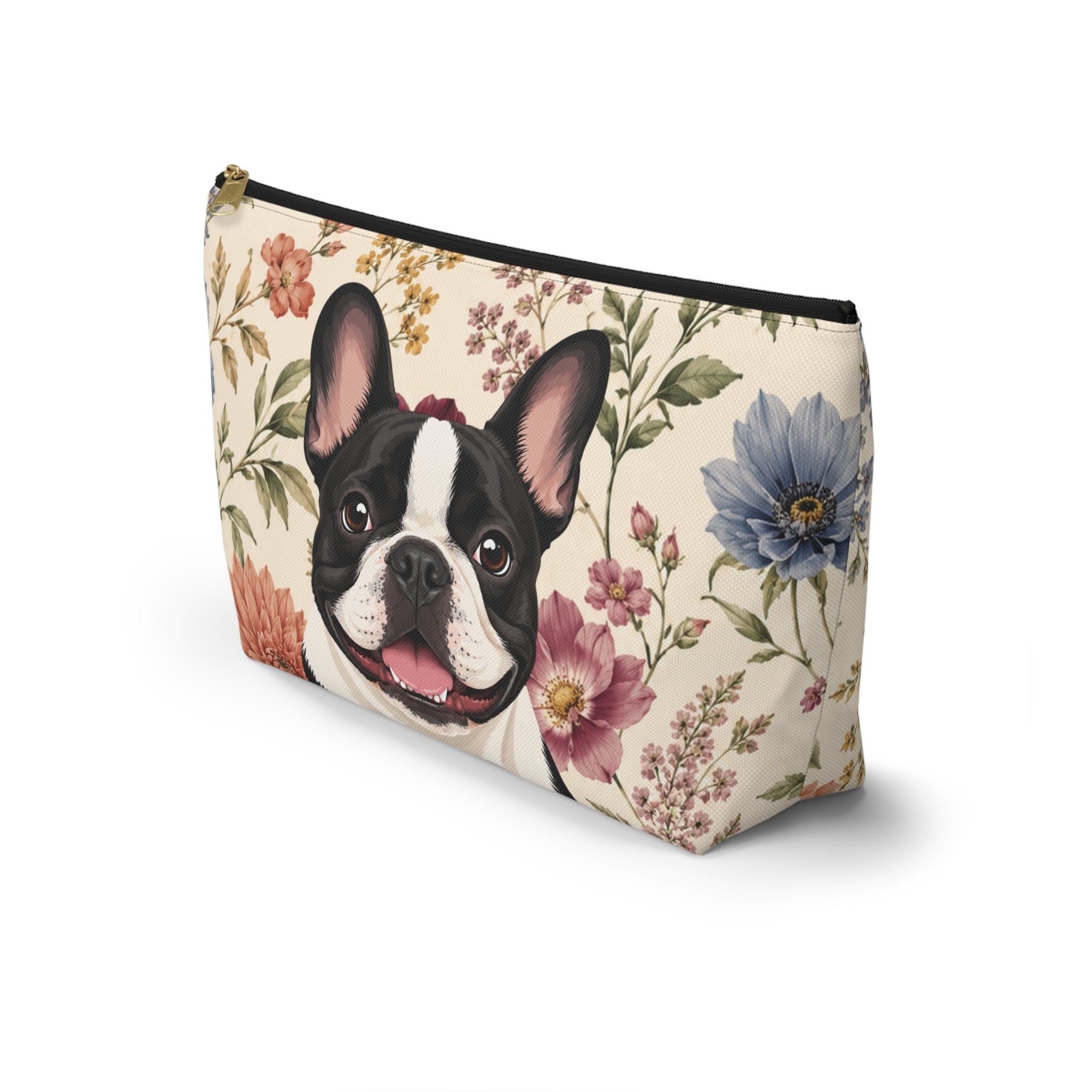 In the Garden - Cream Zip Pouch