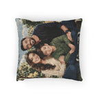 Personalized Portrait : Heritage Woven Pillow