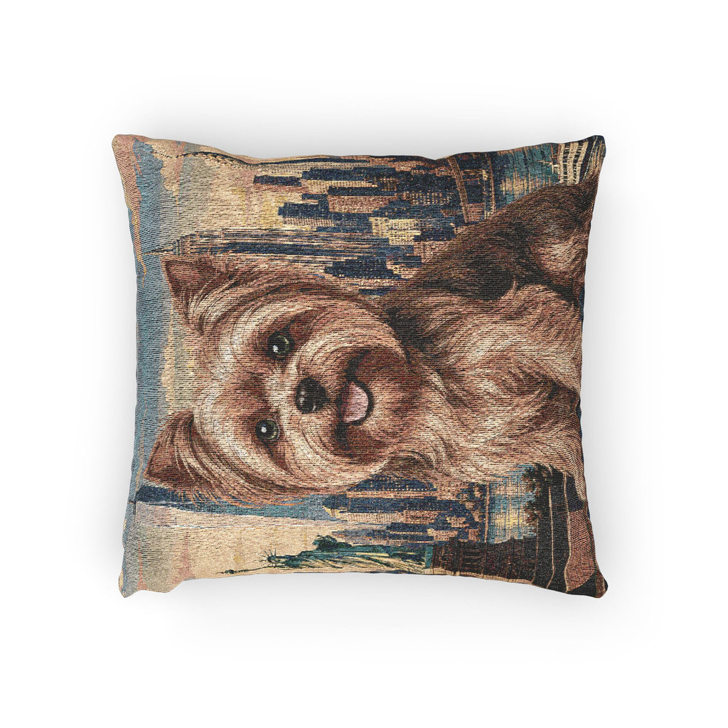 In the City: New York Woven Pillow