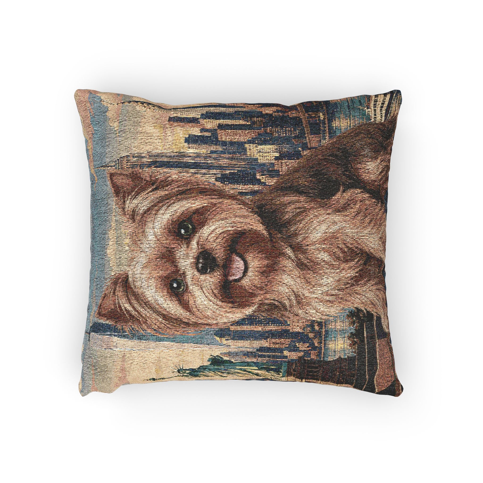 In the City: New York Woven Pillow
