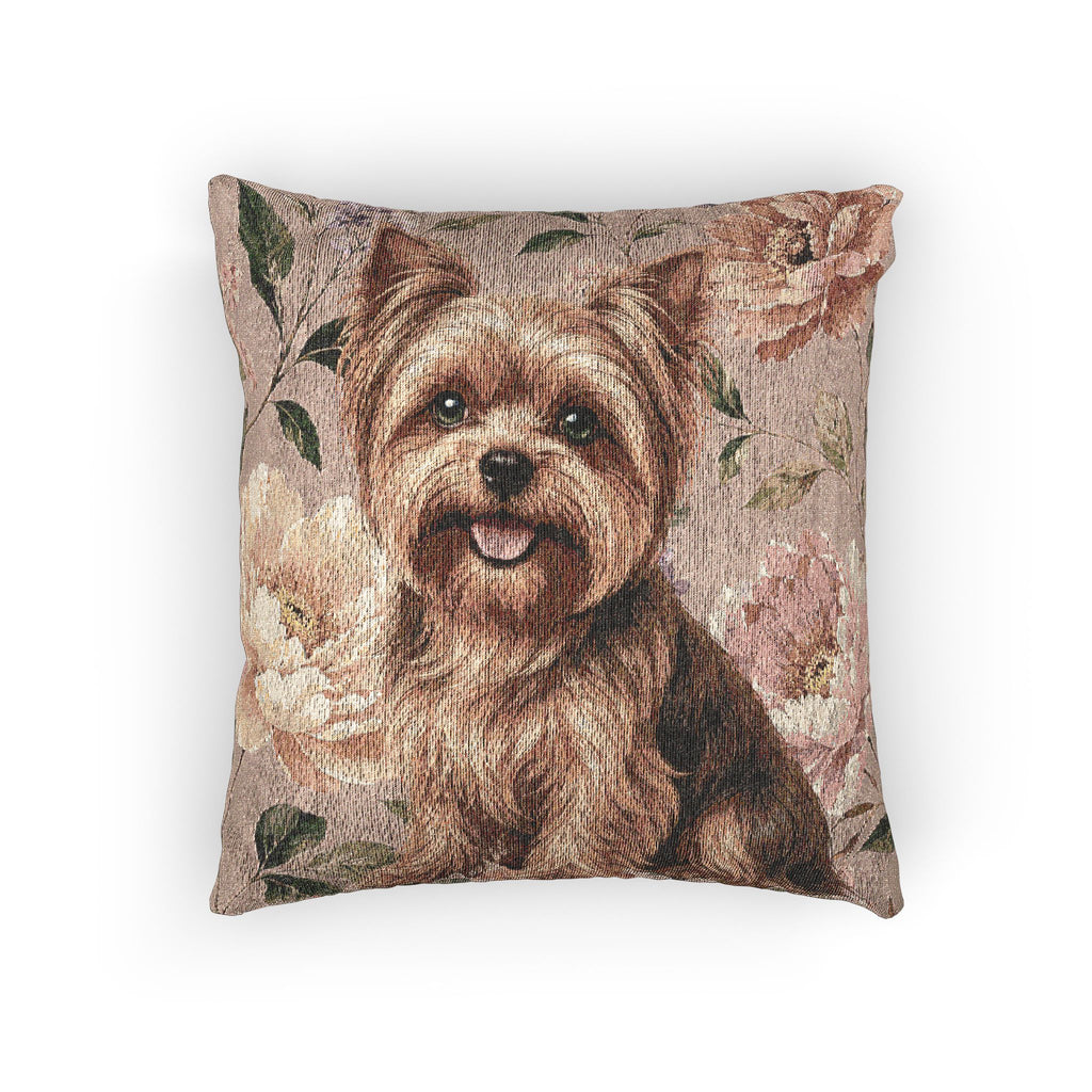In the Garden : Blush Pink Woven Pillow
