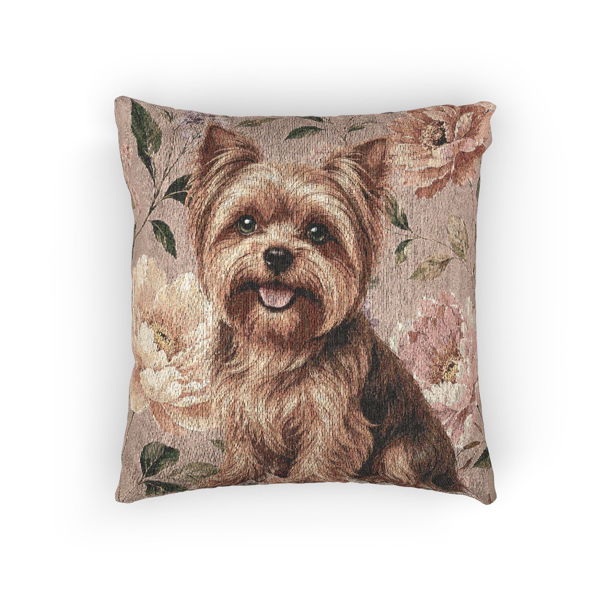 In the Garden : Blush Pink Woven Pillow