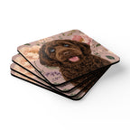 In the Garden - Blush Pink Cork Coasters (4-Pack)