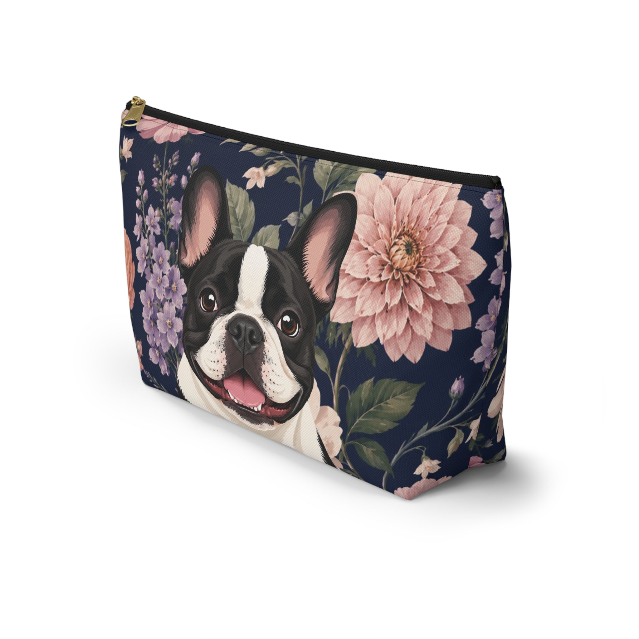 In the Garden - Navy Zip Pouch