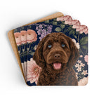 In the Garden - Navy Cork Coasters (4-Pack)
