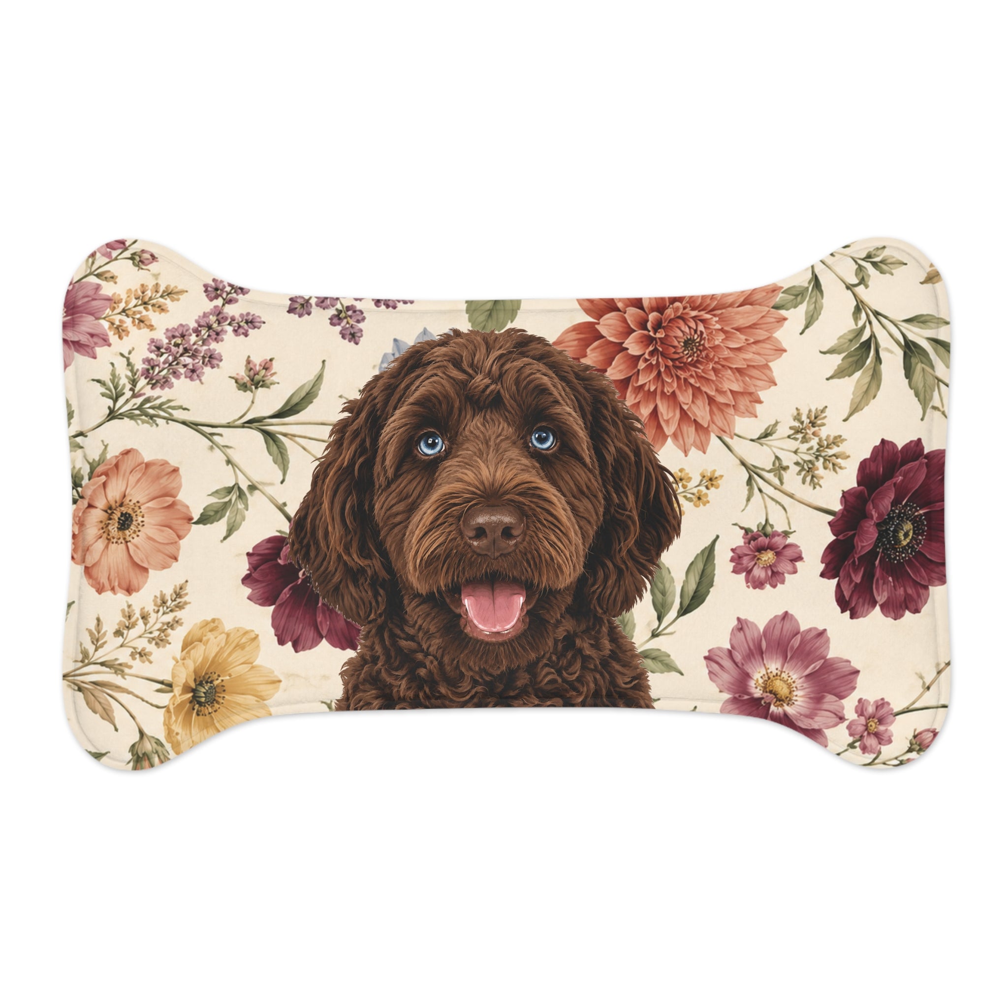 In the Garden - Cream Pet Feeding Mat