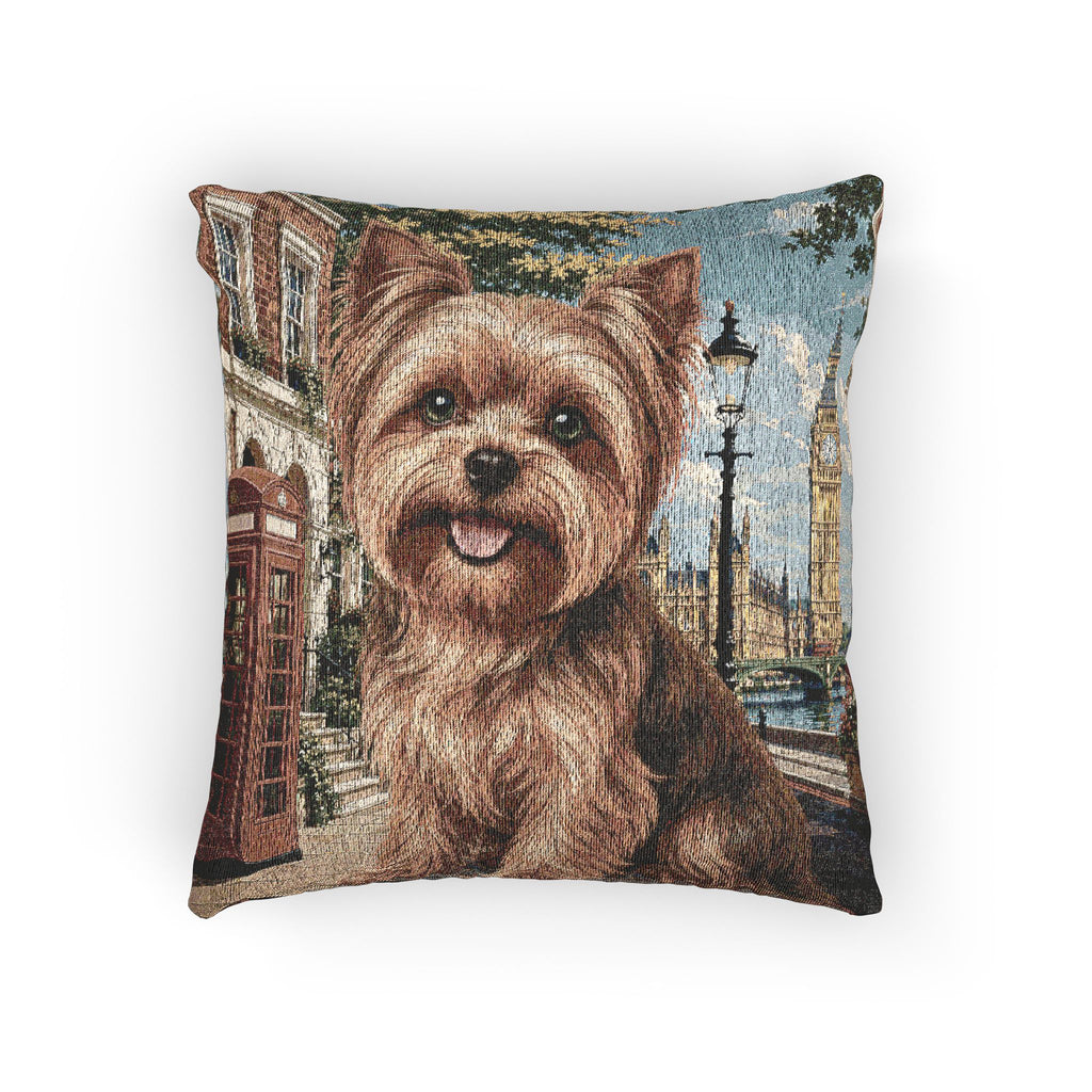 In the City: London Woven Pillow