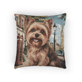 In the City: London Woven Pillow