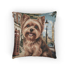 In the City: London Woven Pillow