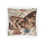 In the Garden : Cream Woven Pillow