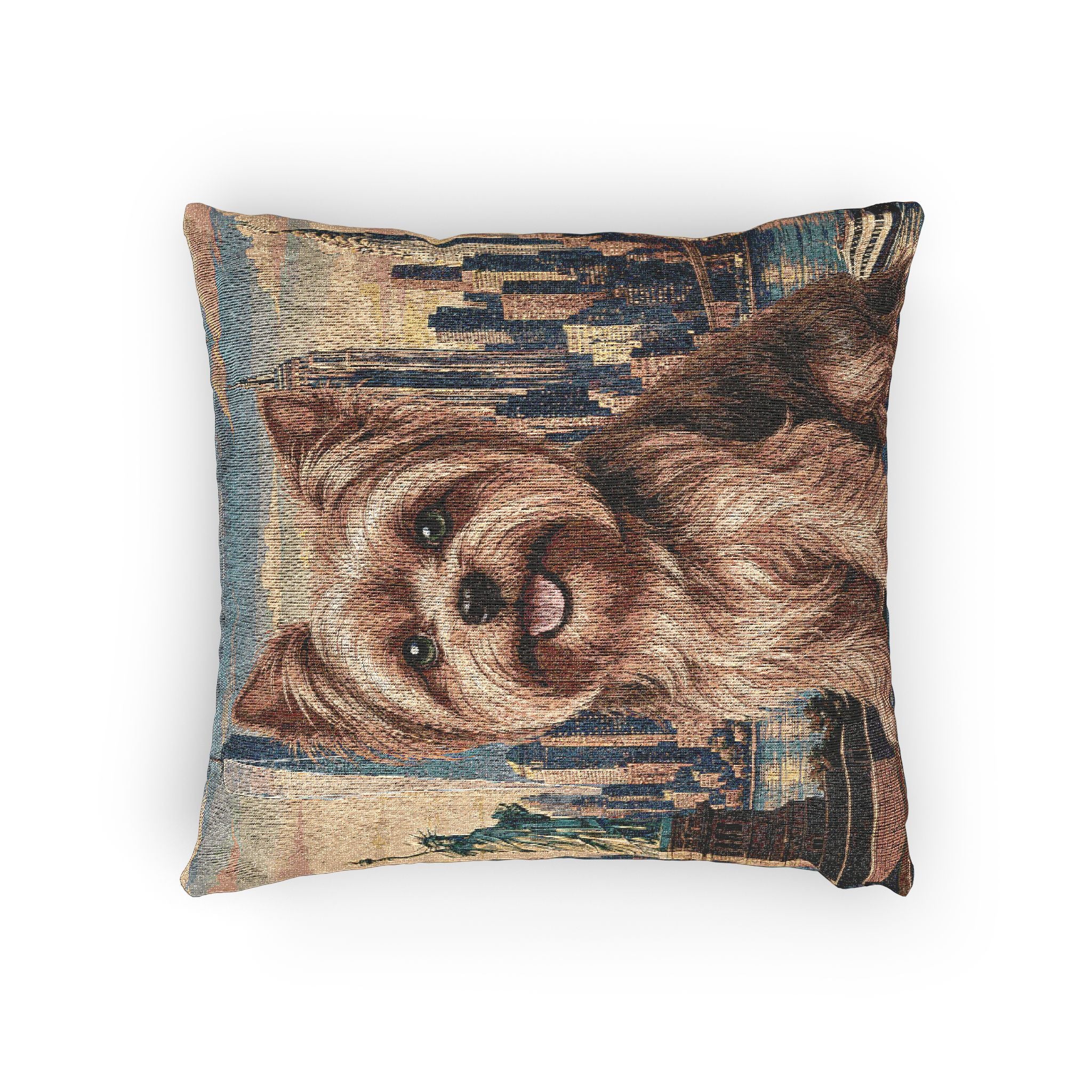 In the City: New York Woven Pillow