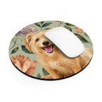 In The Garden - Moss Green Mouse Pad