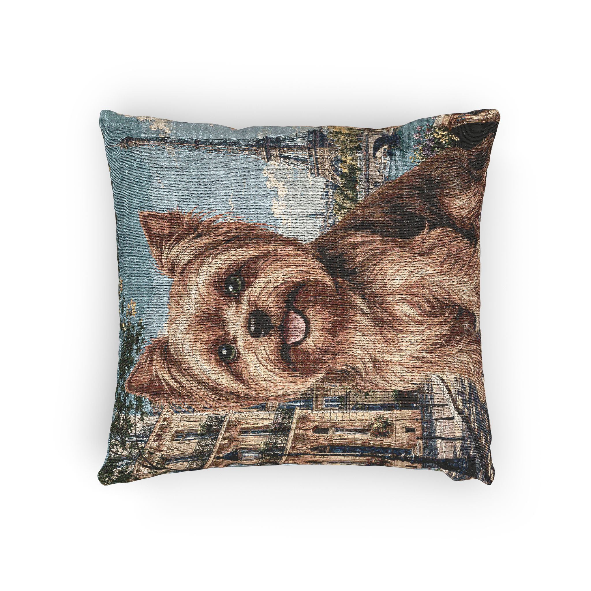 In the City: Paris Woven Pillow