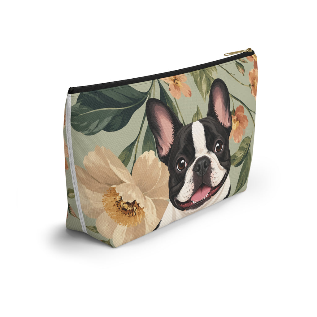 In the Garden  - Moss Green Zip Pouch