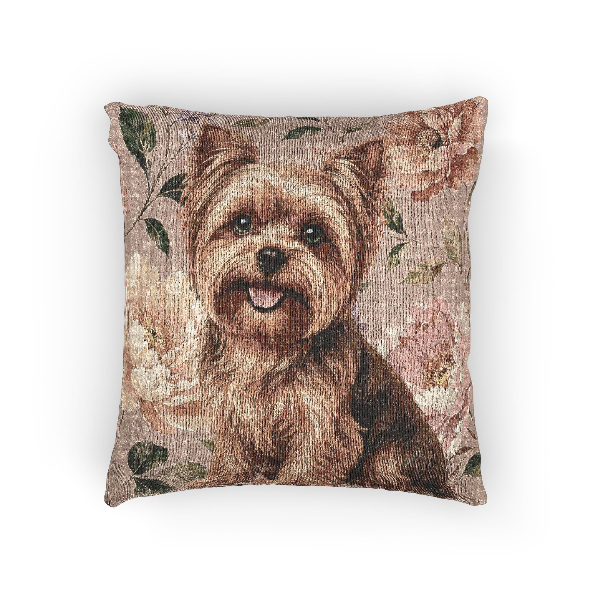In the Garden : Blush Pink Woven Pillow
