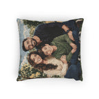 Personalized Portrait : Heritage Woven Pillow
