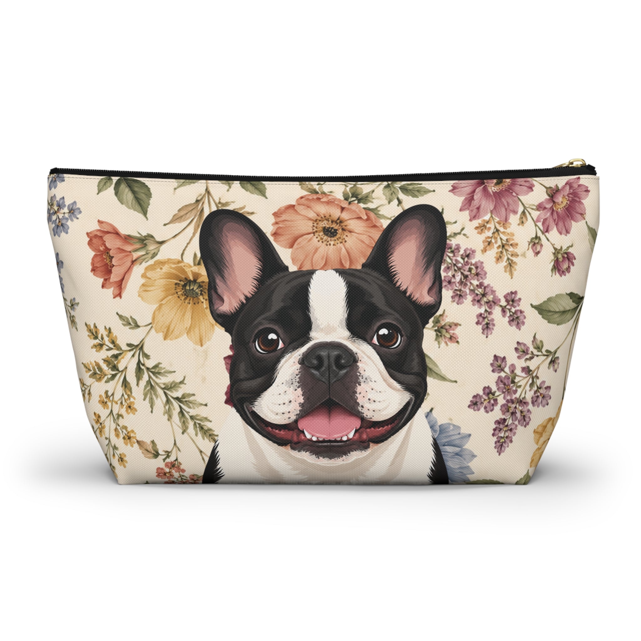 In the Garden - Cream Zip Pouch