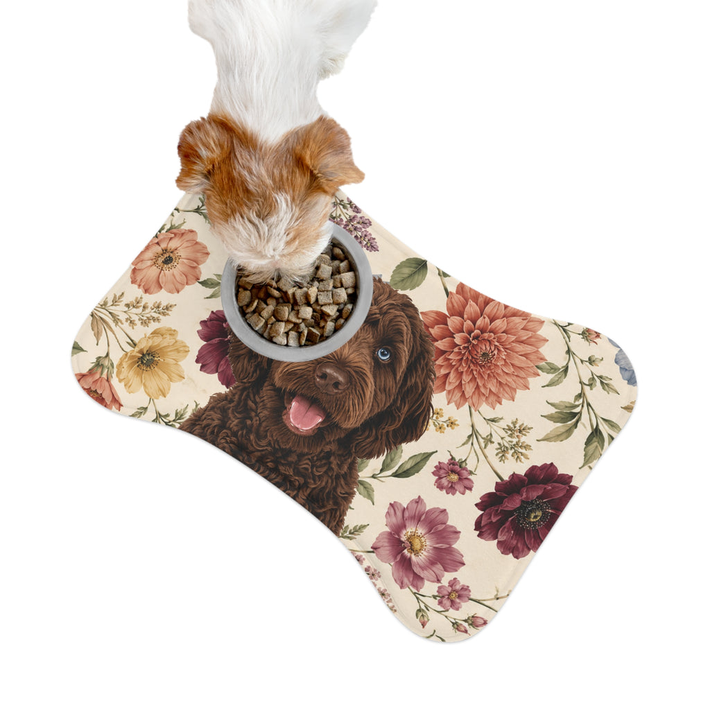 In the Garden - Cream Pet Feeding Mat