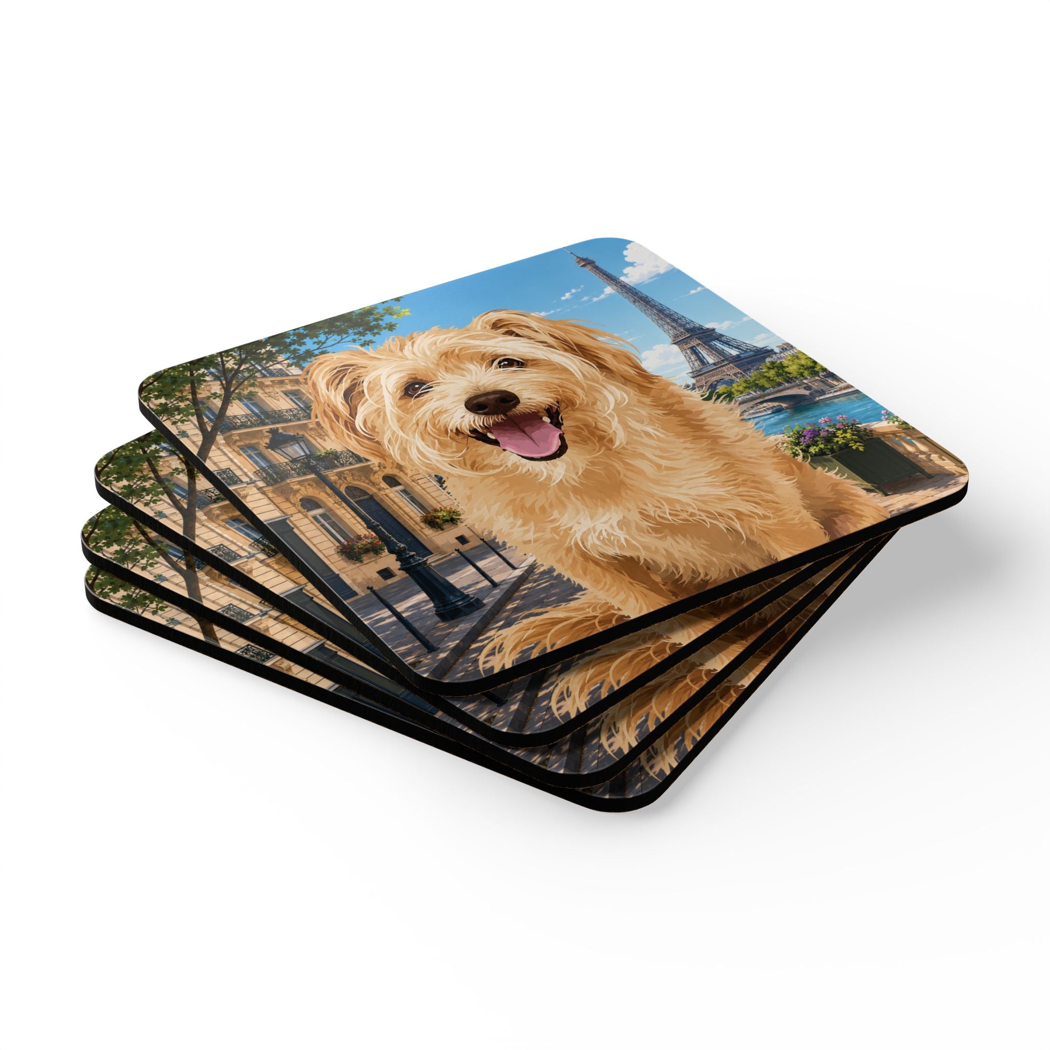 In the City - Paris Cork Coasters (4-Pack)