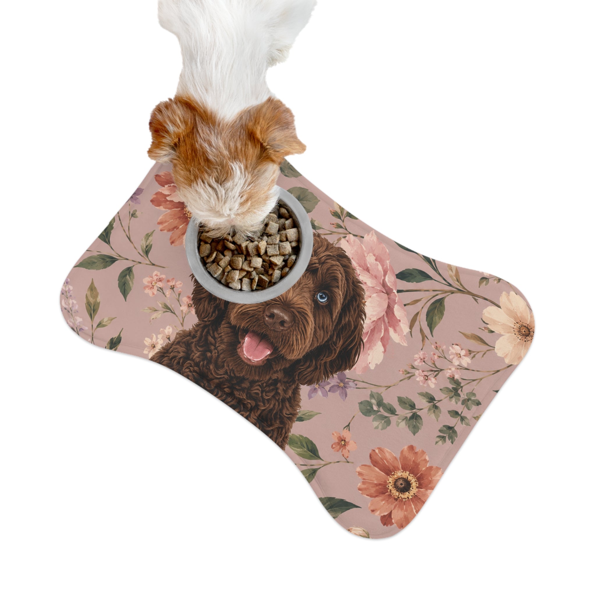 In the Garden - Blush Pink Pet Feeding Mat