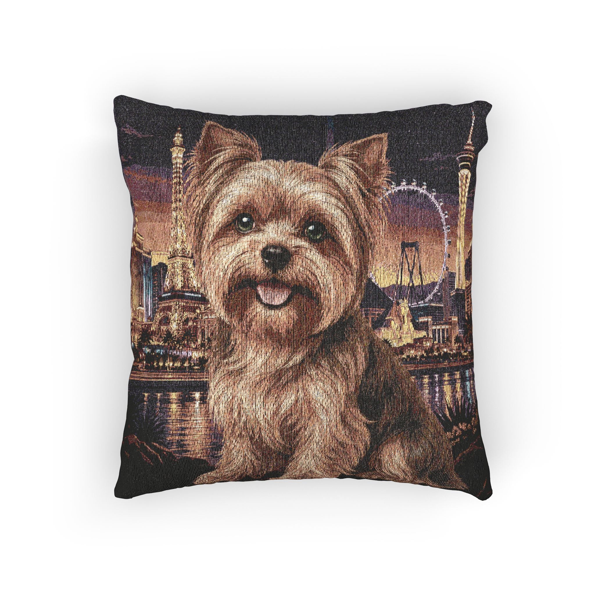 In the City: Las Vegas Woven Pillow