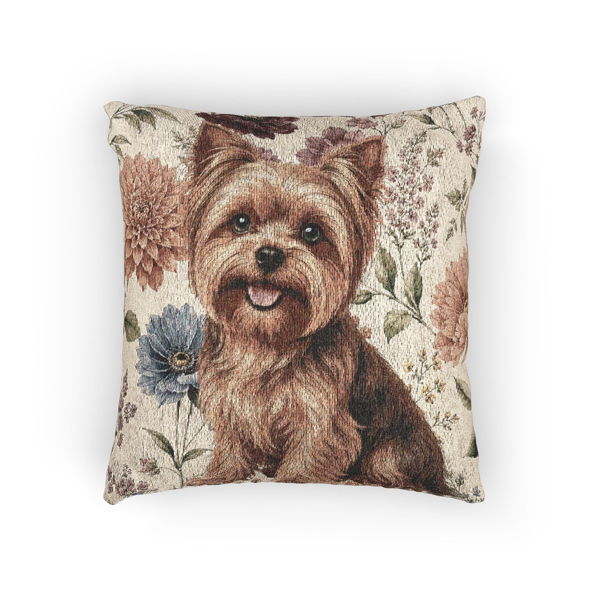 In the Garden : Cream Woven Pillow